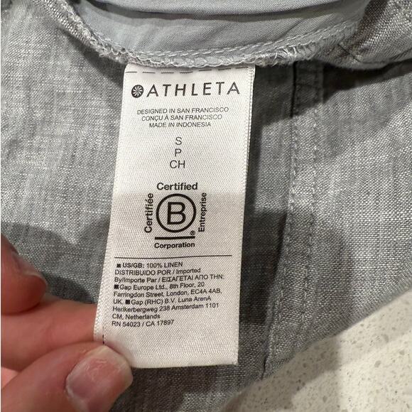 Athleta Retreat Linen Jogger Chambray S - Picture 4 of 5